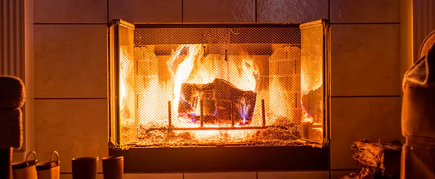Mendota Hearth Landscape Fireplace Installation in Nanuet, New York